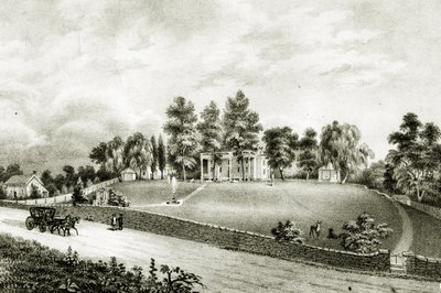 Fountain Park, Falls of Schuylkill, Philadelphia, c.1845 da James Fuller Queen
